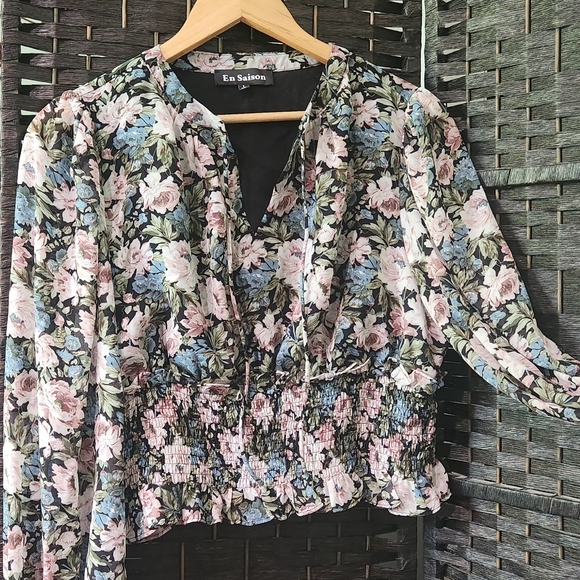 🌟2/40⭐️ Nwt En Saison  blouse - Picture 7 of 11
